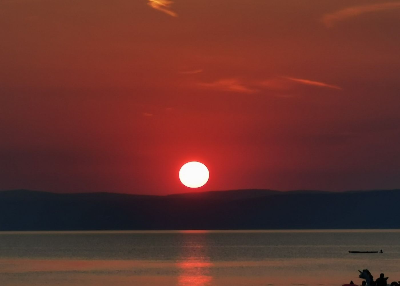 Naplemente Balatonvilágosnál