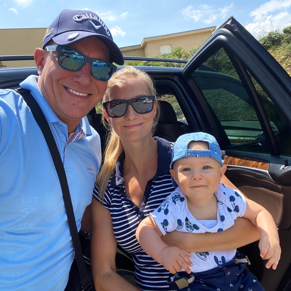 Németh Kristóf és felesége, Zita és fiuk, Levente