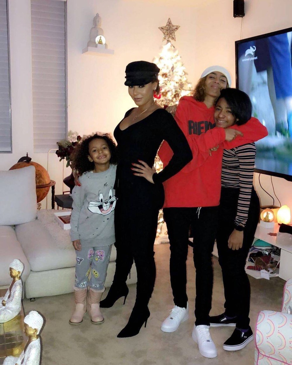 Mel B és a három lánya 