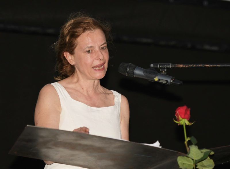 Agnese Nano 2020 júliusában egy díjátadón (Fotó: Profimedia)