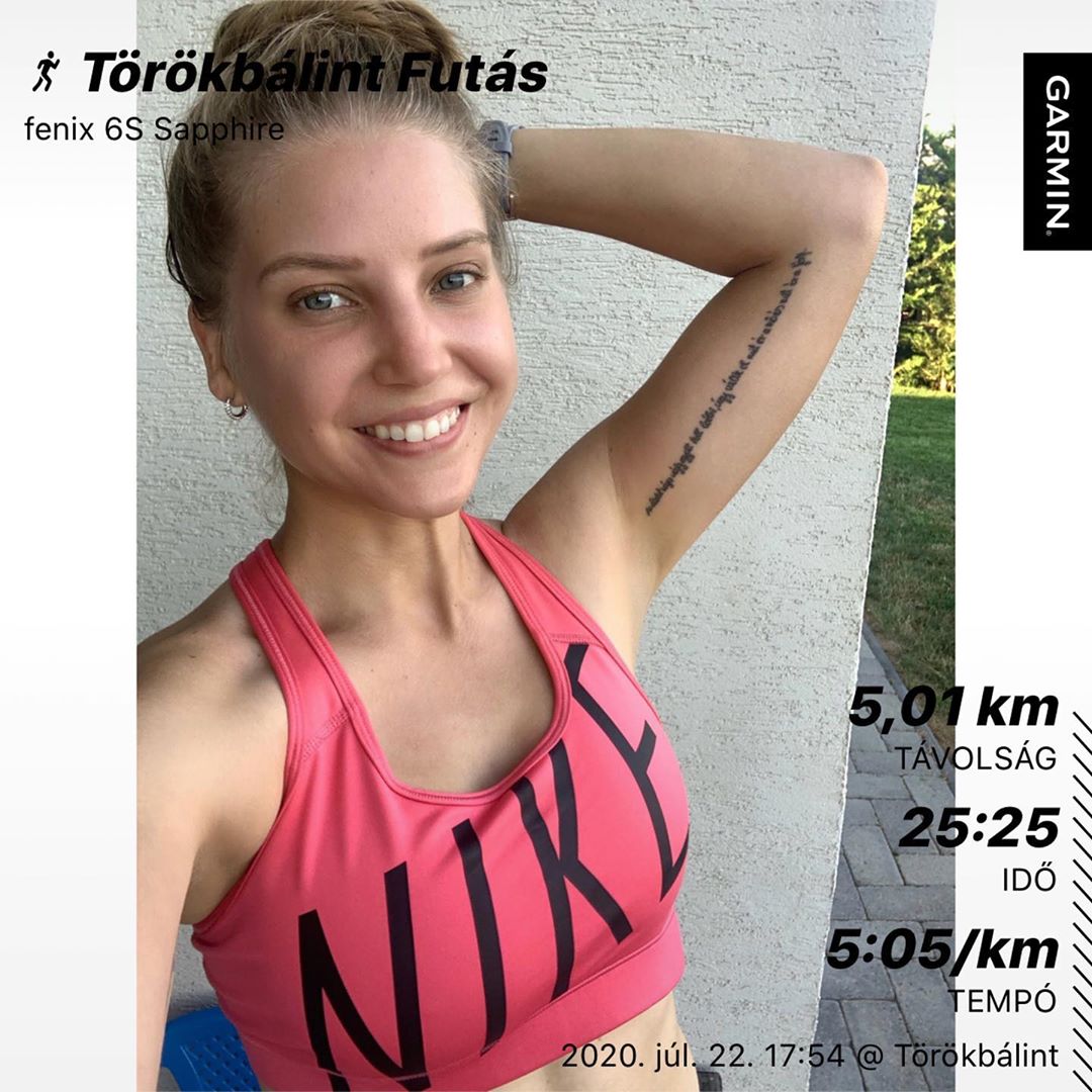 Szabó Zsófinál új szerelem a futás, amiről mostanában sokszor posztol
