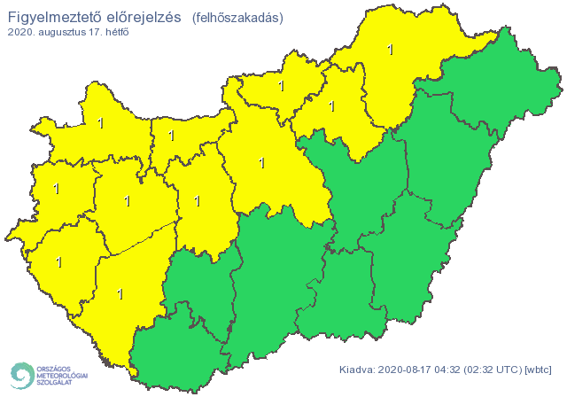 Zivatarzóna vonul végig az országon, kiadta a figyelmeztetést a meteorológia