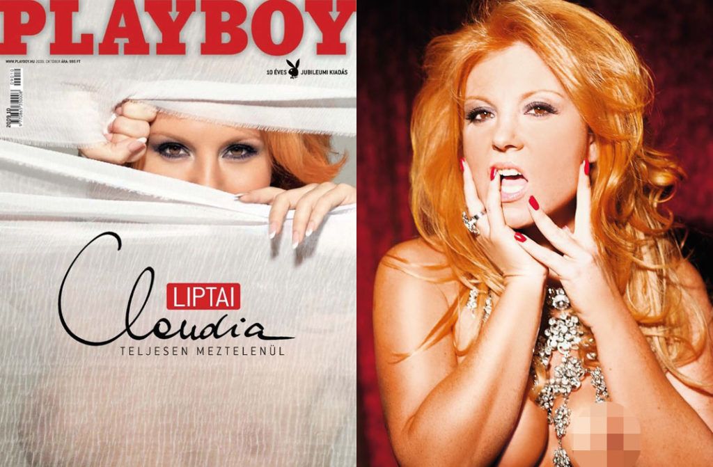 Liptai Claudia a Playboy címlapján