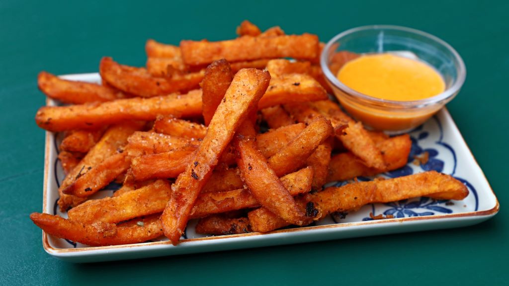 Édesburgonya hasáb