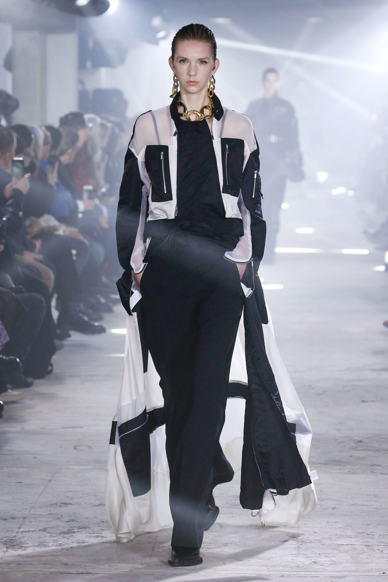 Sacai patchwork kabát