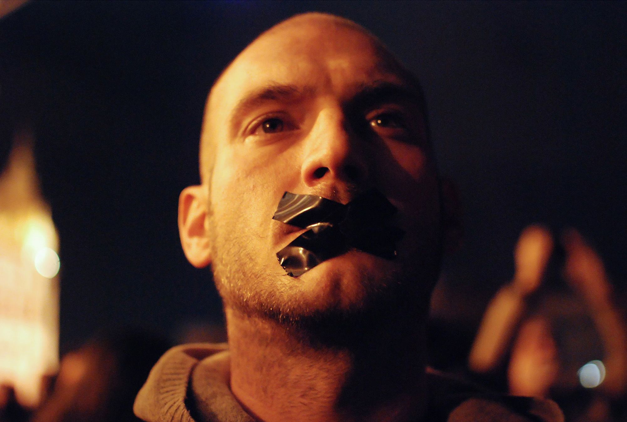 Tüntetés a bezárt Népszabadságért (fotó: Csoszó Gabriella)