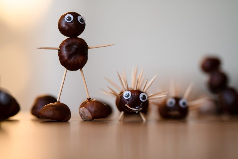 Vadgesztenye dekorációk