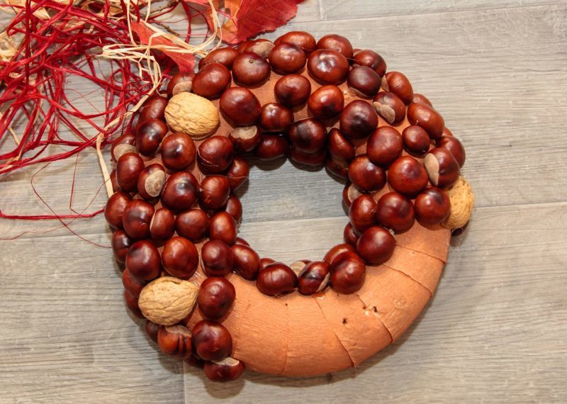 Vadgesztenye dekorációk