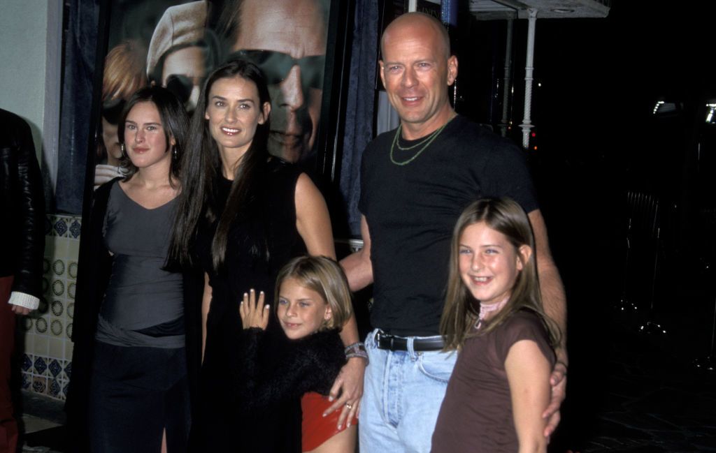 Demi Moore, Bruce Willis, Rumer Willis, Tallulah Willis és Scout Willis