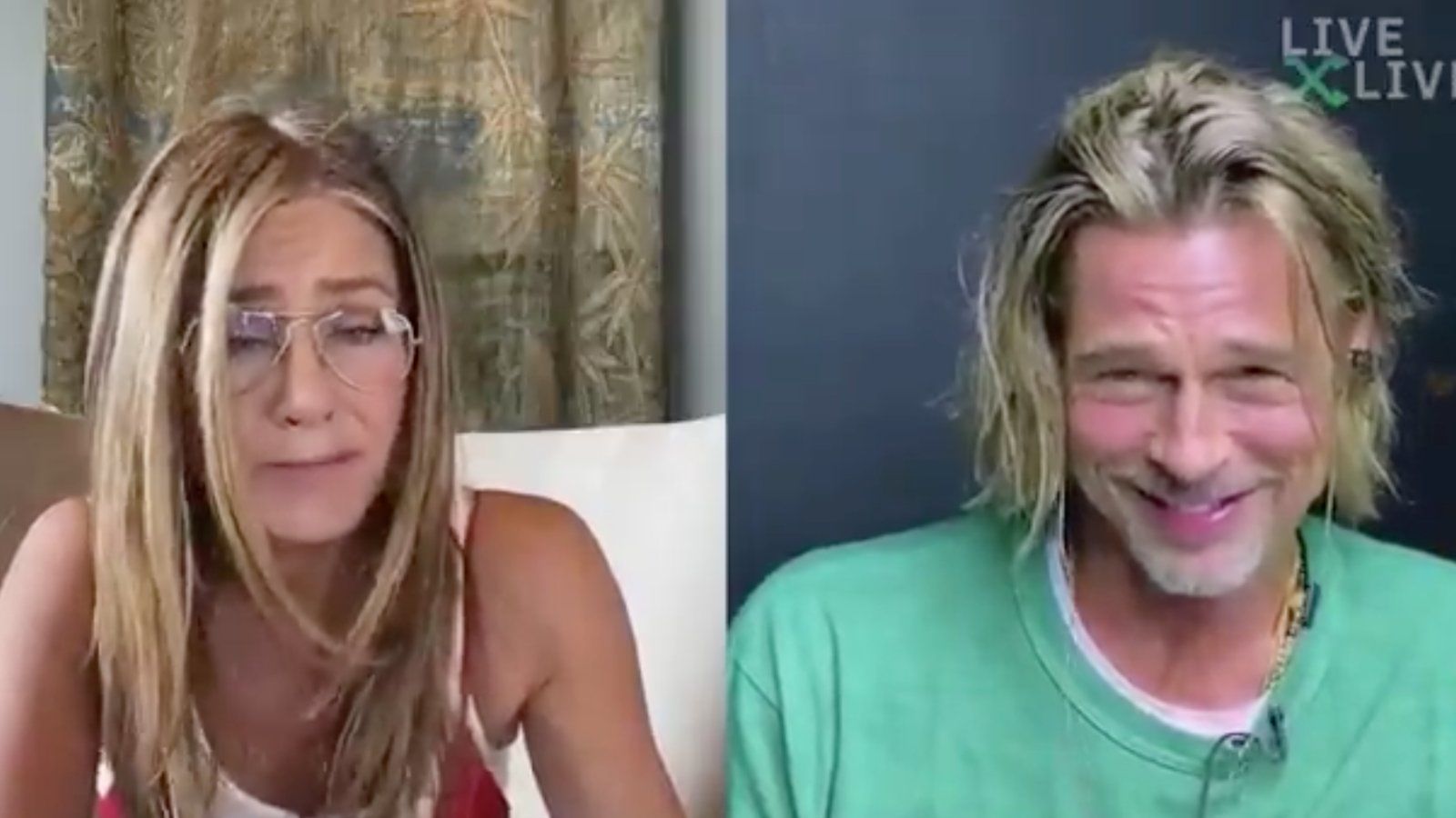 Nem hiszel a szemednek: Zoomon flörtölt Brad Pitt és Jennifer Aniston