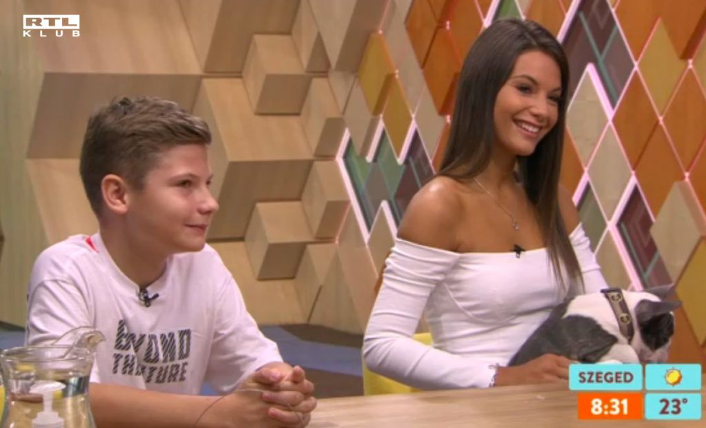 Rába Tímea 18 éves lánya, Nina