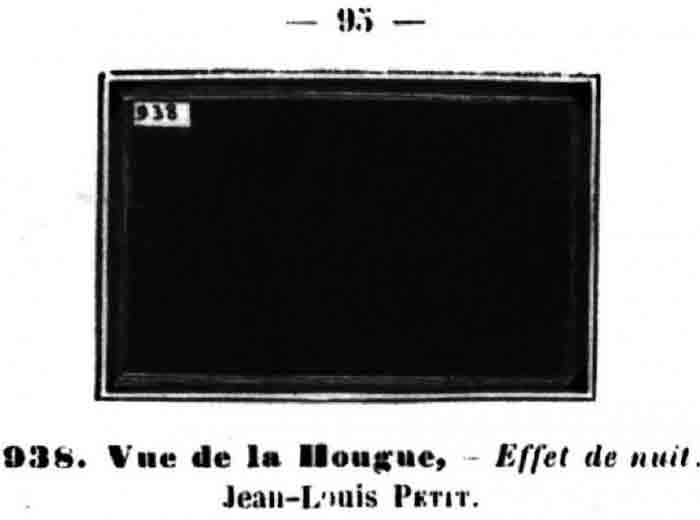 Bertall szurokfekete tájképe, amely elvileg Jean-Louis Petit nevű festő túlságosan sötétre sikerült képét karikírozza ki&nbsp;(forrás: modernartisrubbish.com)