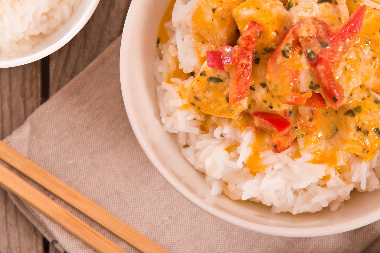 A tökéletes thai curryhez jázmin rizs dukál. (Fotó: Profimedia)