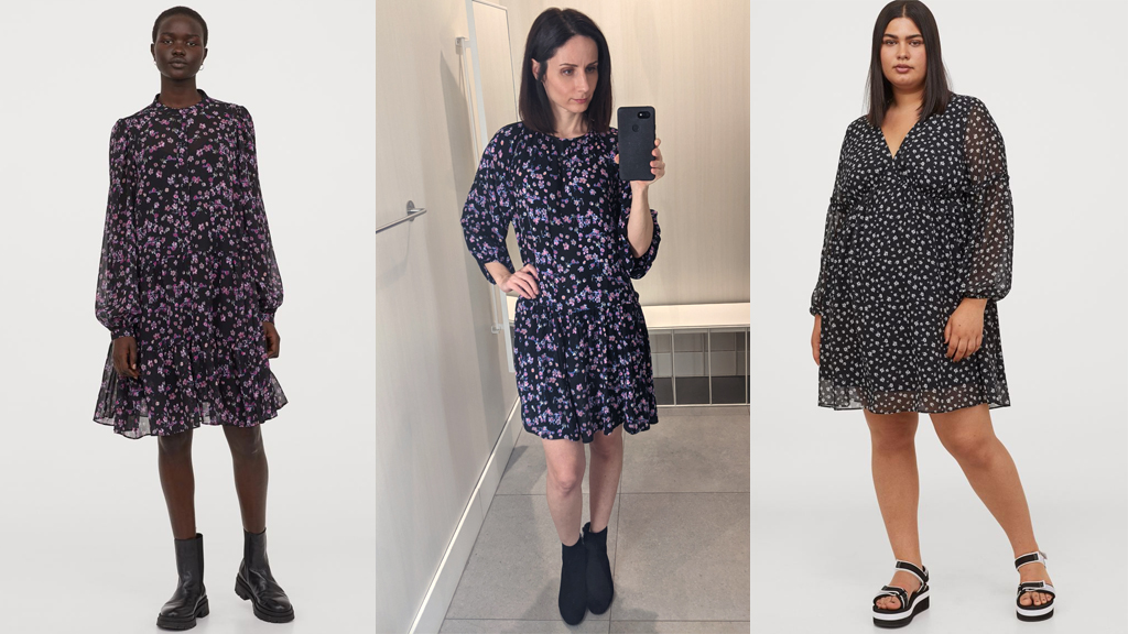 Puffos ujjú ruhák fordítot t háromszög és alma alkatra - H&M 