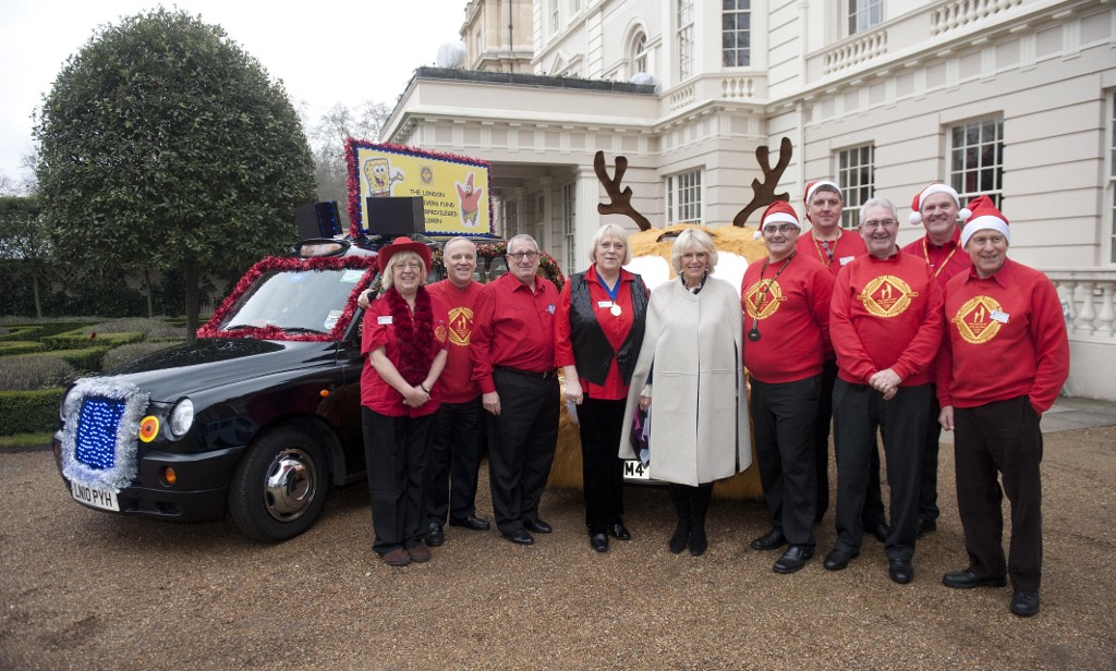 Kamilla hercegnő Clarence-ház udvarán