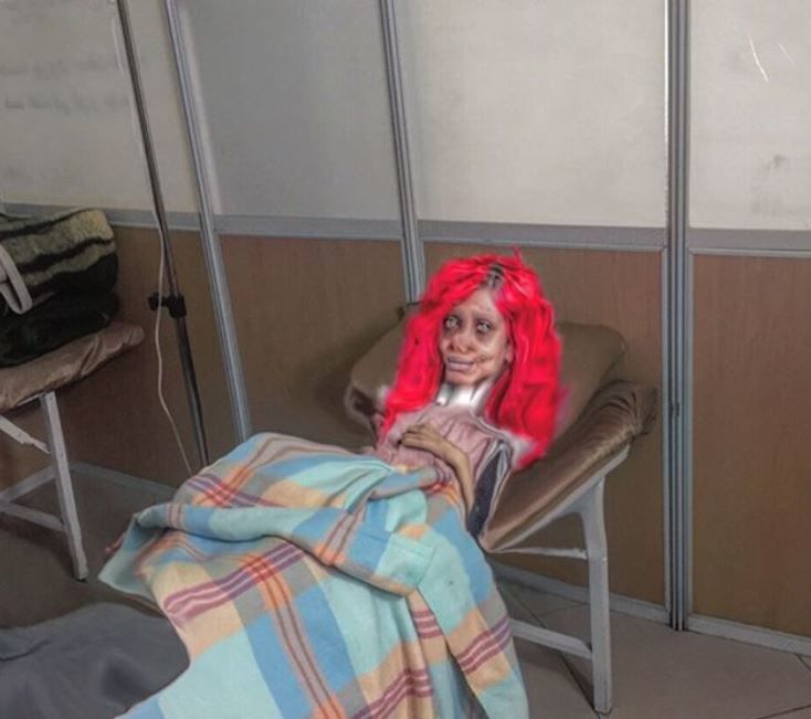 Sahar Tabar a kórházban