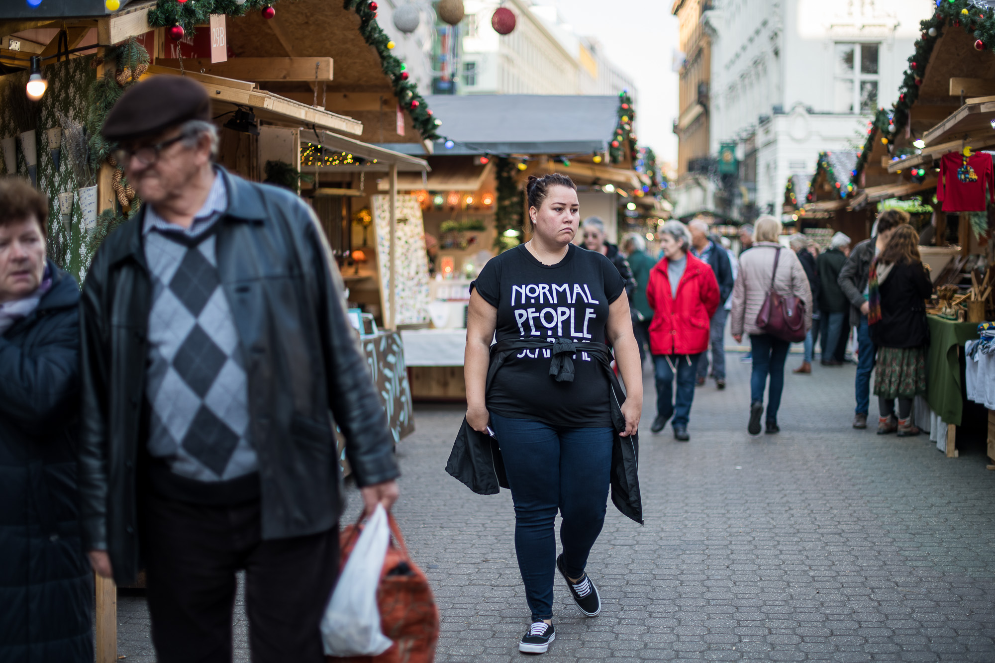 Karácsonyi vásár 2018-ban, 16 fokban. Fotó: Neményi Márton