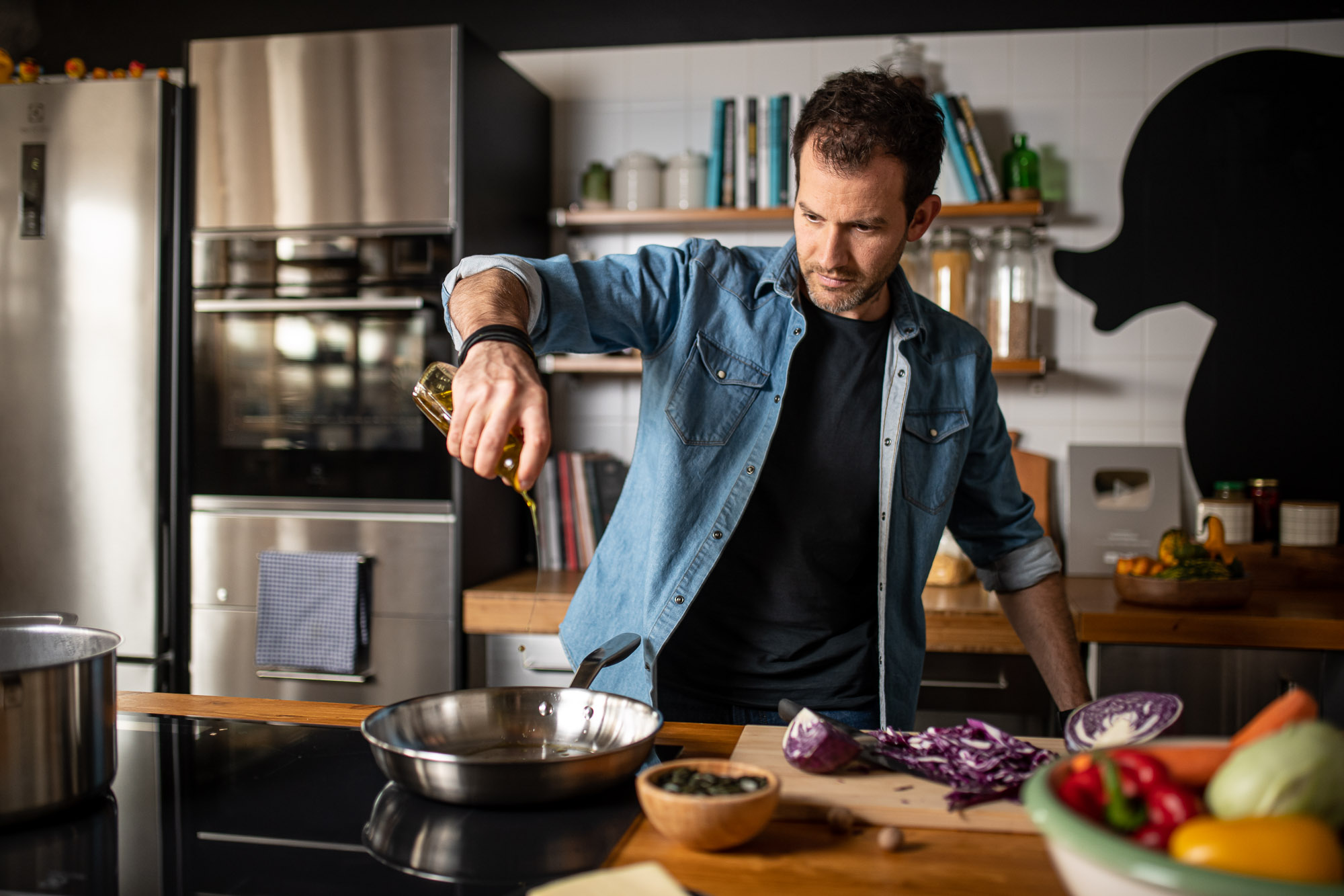 Fördős Zé interjú közben