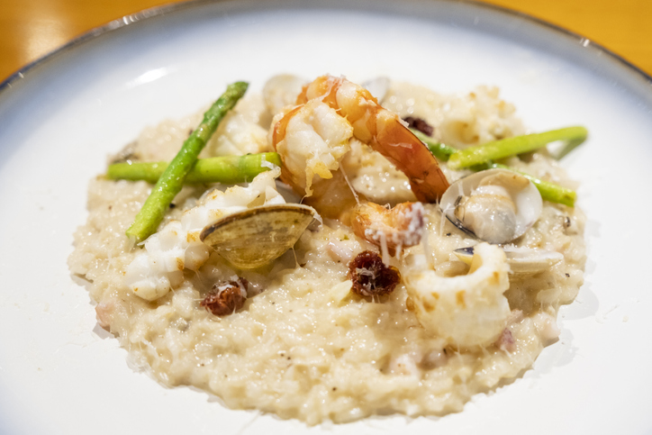 Rizottó rizsszemtésztával