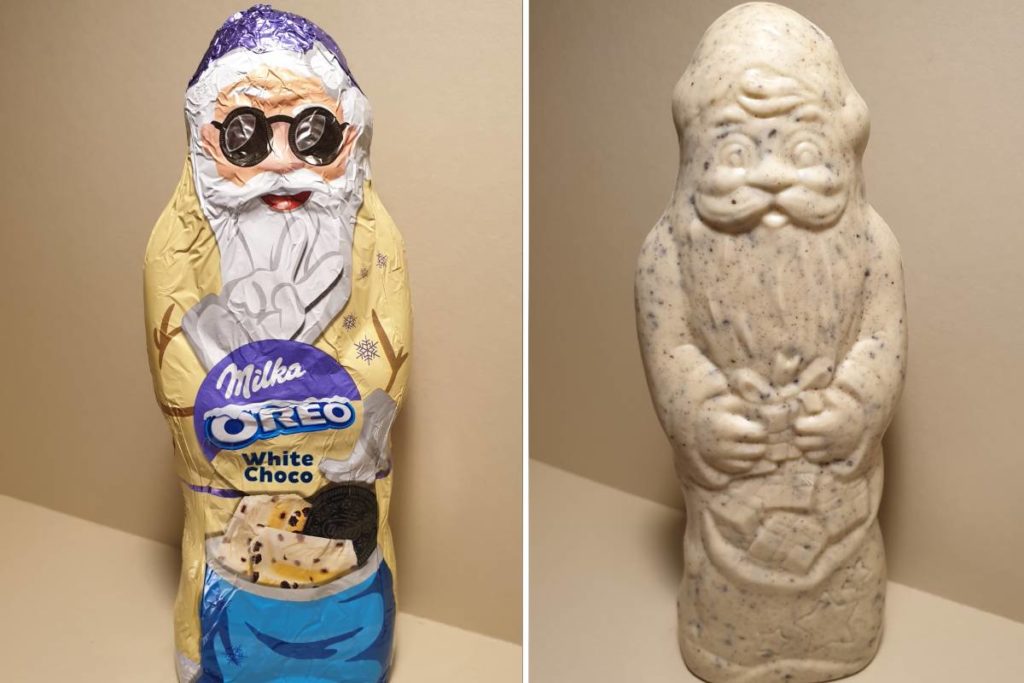 Milka Oreo fehércsokoládés mikulás