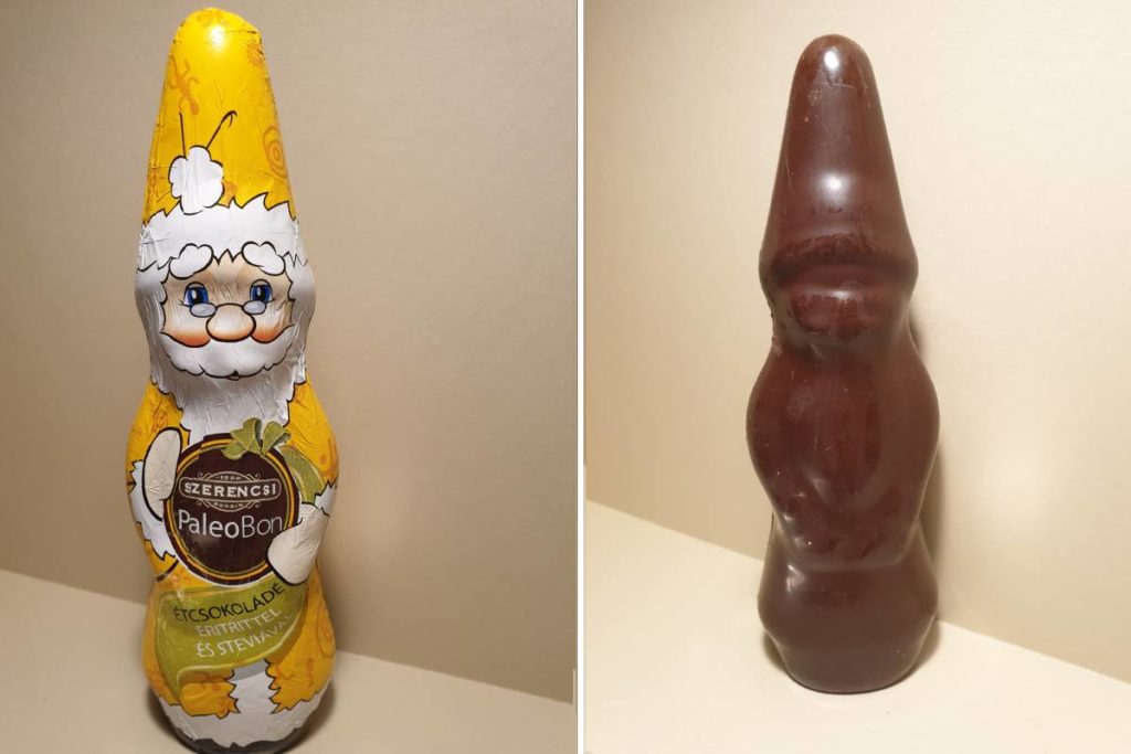 Szerencsi PaleoBon étcsokoládés mikulás