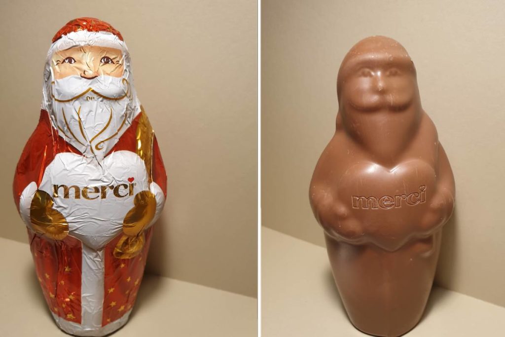 Merci tejcsokoládés mikulás