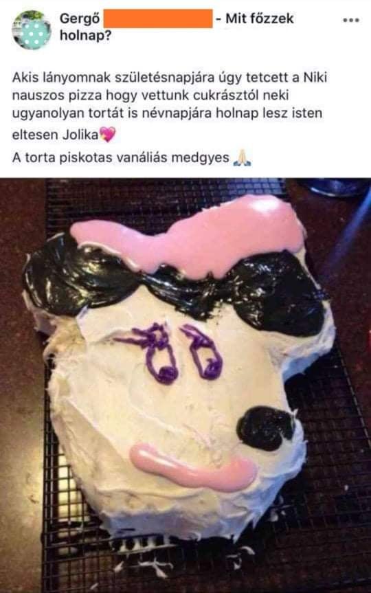 A "Niki Nausz" torta hasít a neten