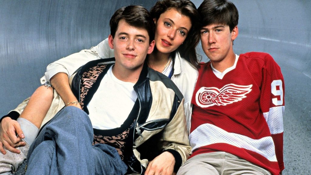 Matthew Broderick, Mia Sara és Alan Ruck, a Meglógtam a Ferrarival főszereplői. (Fotó: Paramount/Profimedia)