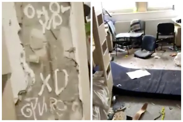 Rongálás a Schönherz kollégiumban