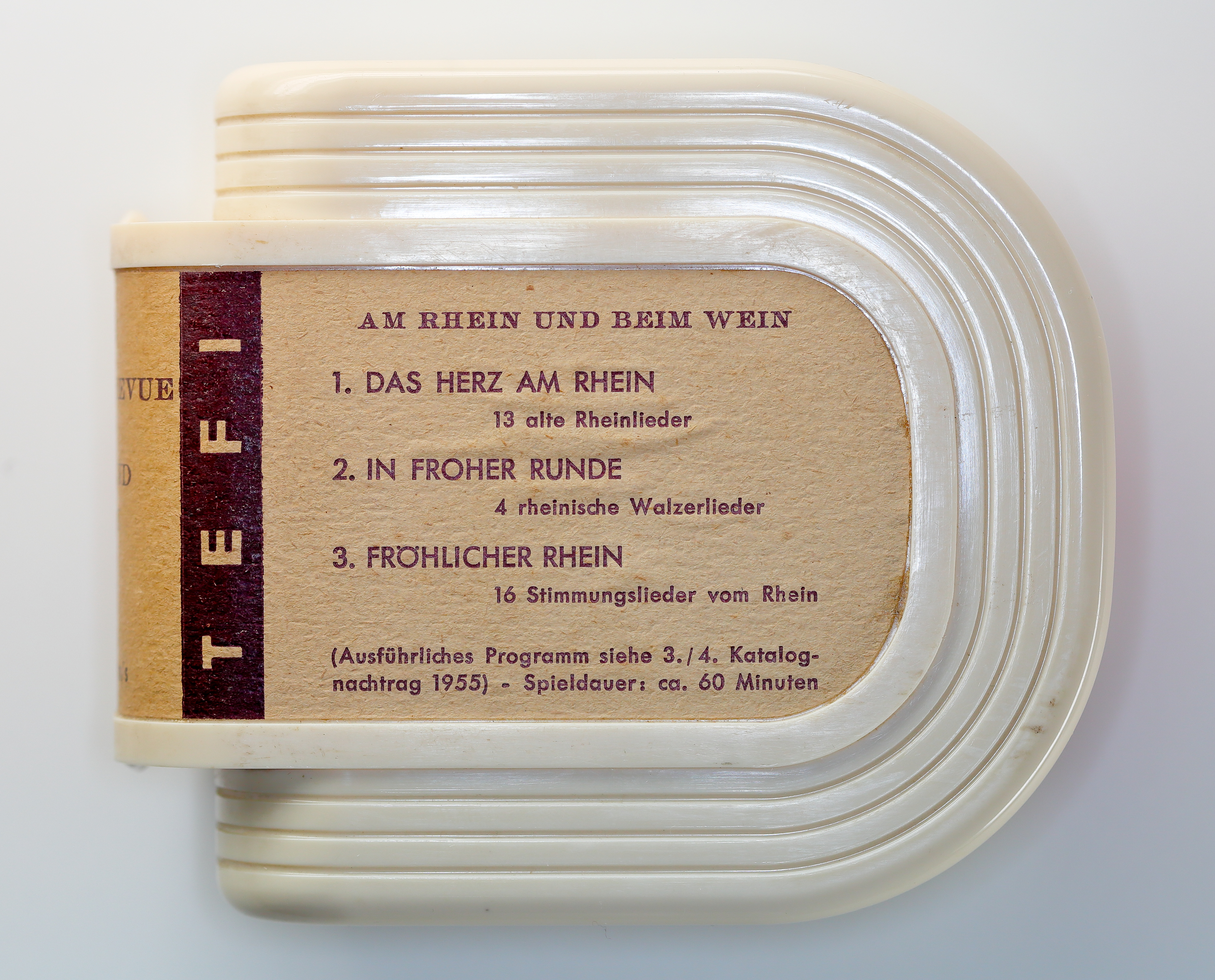 Egy Tefifon-kazetta 1955-ből (fotó: Wikipedia)