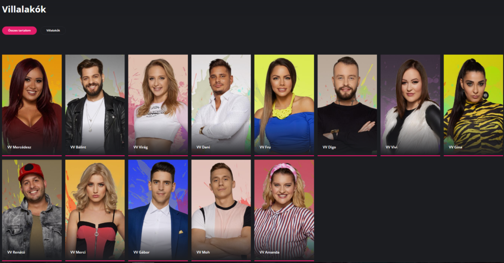 A Valóvilág 10 villalakói