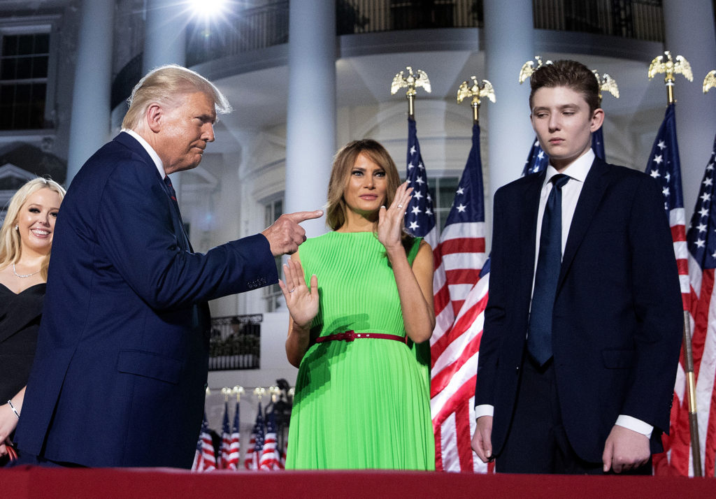 Donald Trump és Melania Trump fia: Barron