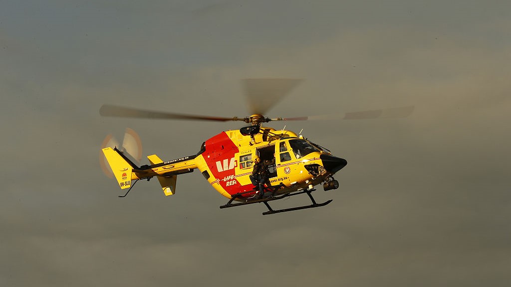 Mentőhelikopter Ausztrália partjainál
