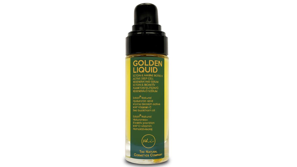 PHI - Golden Liquid Ectoin® és Bioaktív Plankton Anti-Age és Anti-Blue light regeneráló szérum stabil C- vitaminnal