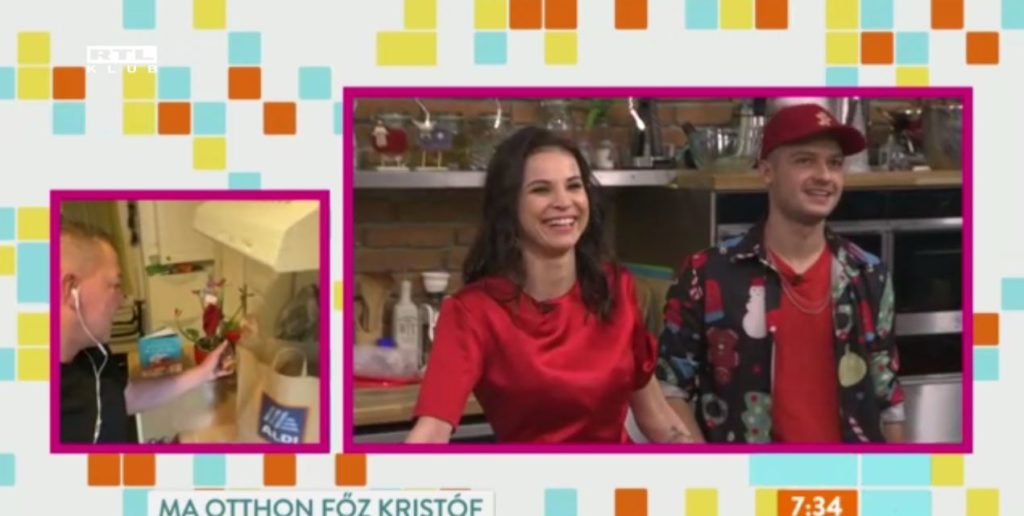 Németh Kristóf meglocsolta a mikulásvirágot, amin jót nevettek a Reggeli műsorvezetői