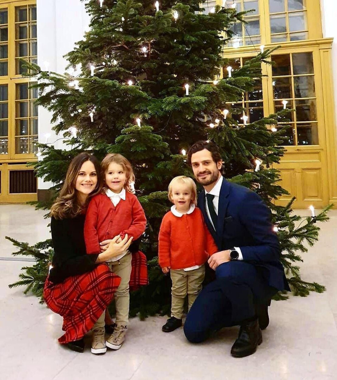 Károly Fülöp svéd herceg és Zsófia hercegné és családja