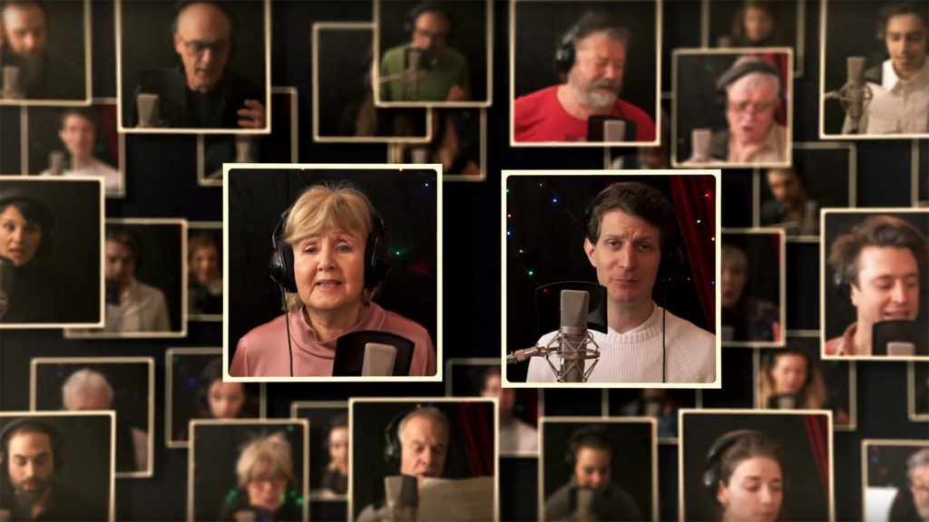 Közös énekléssel kívánnak boldog karácsonyt a Vígszínház művészei