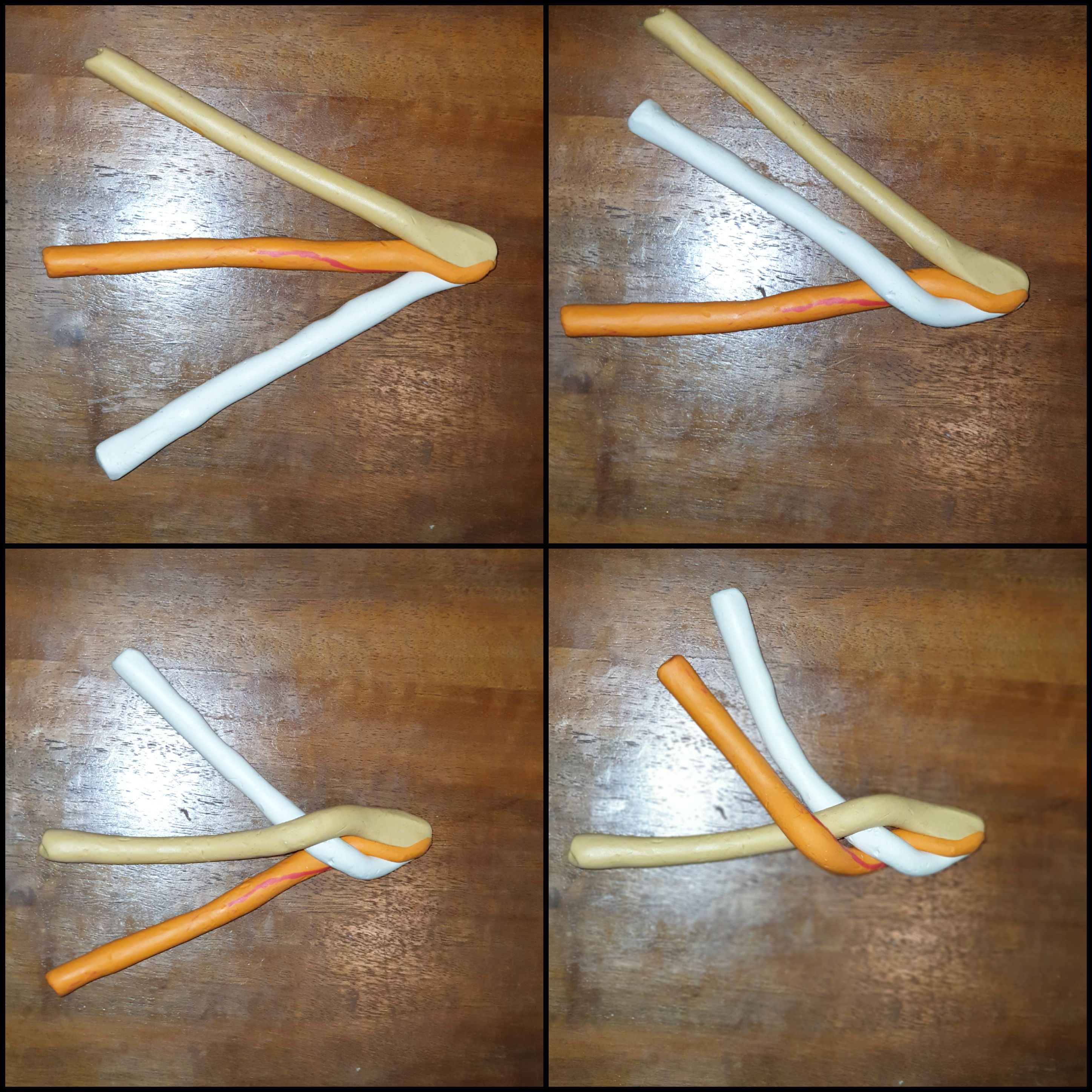 Klasszikus hármas fonatú fonott kalács készítése