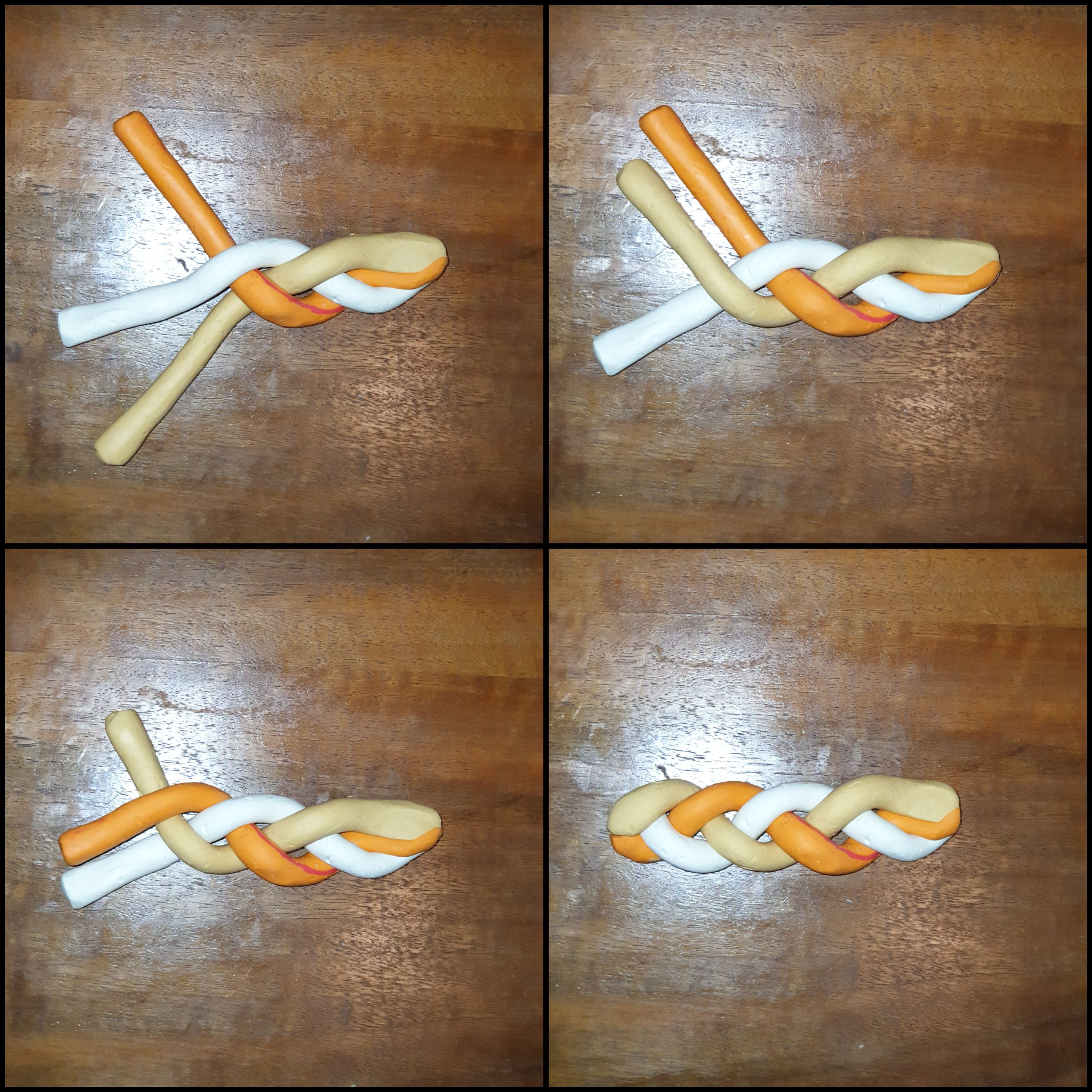 Klasszikus hármas fonatú fonott kalács készítése