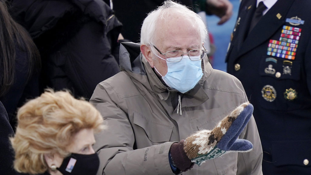 Elárasztották a netet a Bernie Sanders mémek