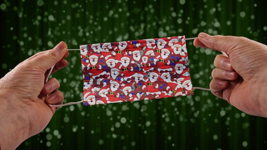 Karácsonyi szájmaszk