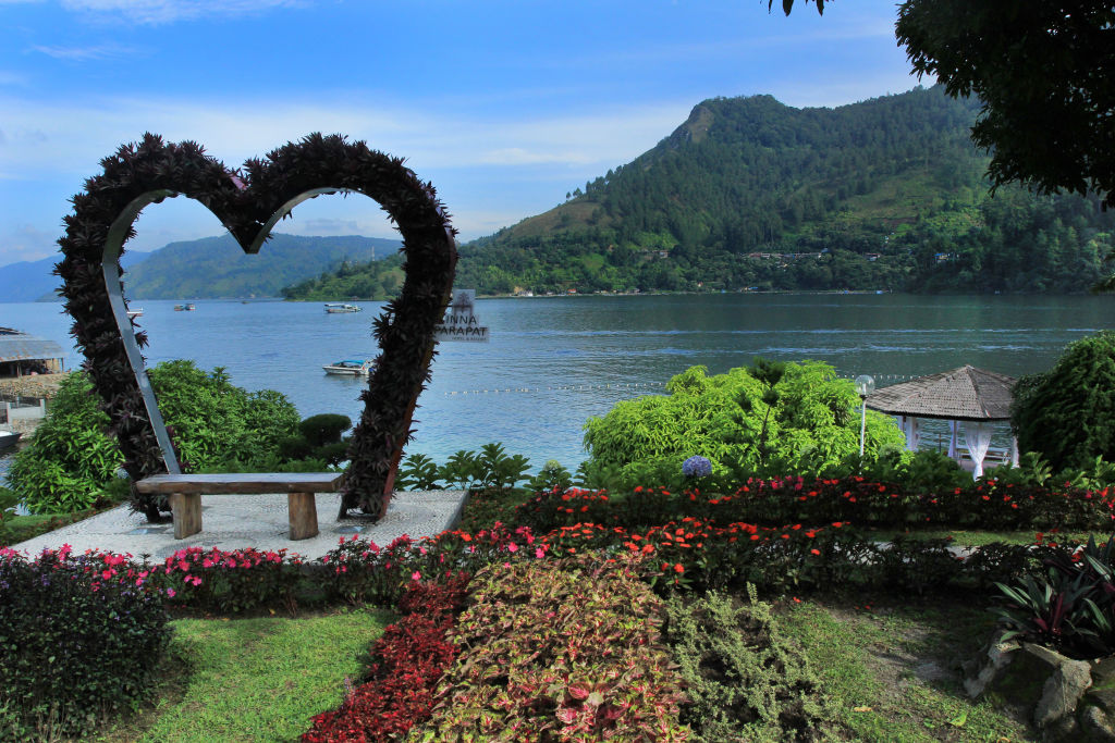A Toba-tó napjainkban (fotó: Eddy Purwanto/NurPhoto via Getty Images)