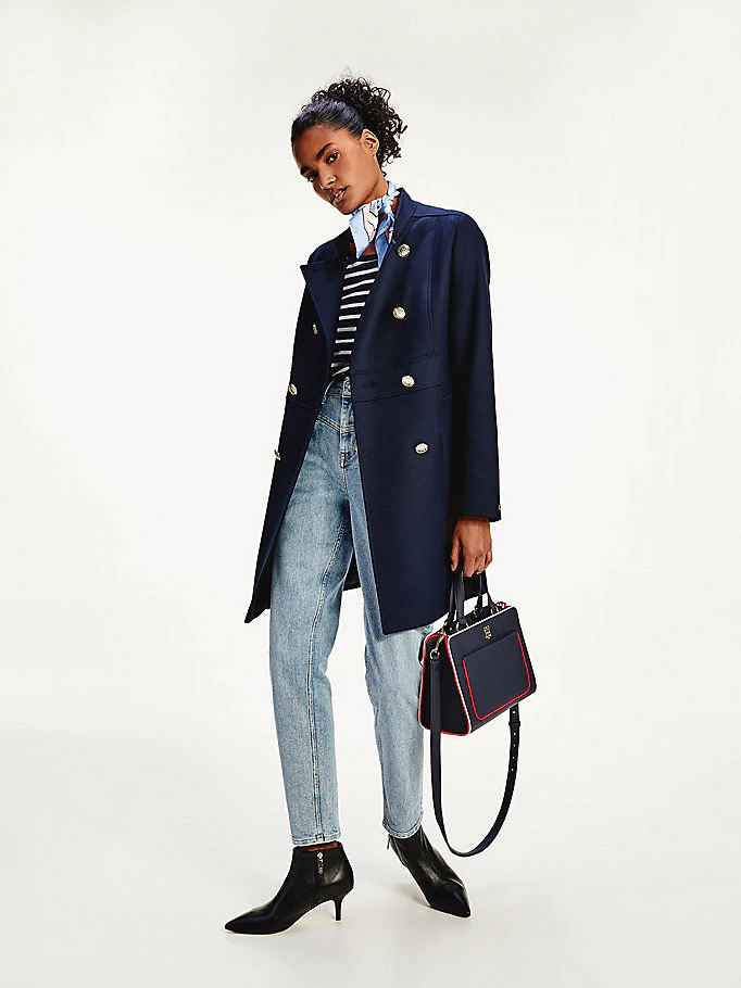 Tommy Hilfiger karcsúsított szövetkabát