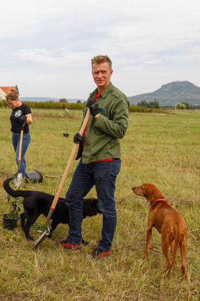 Kardos-Horváth János az Álmodjunk az élettel forgatásán 