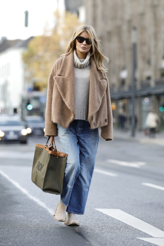 bő szabású farmer street style