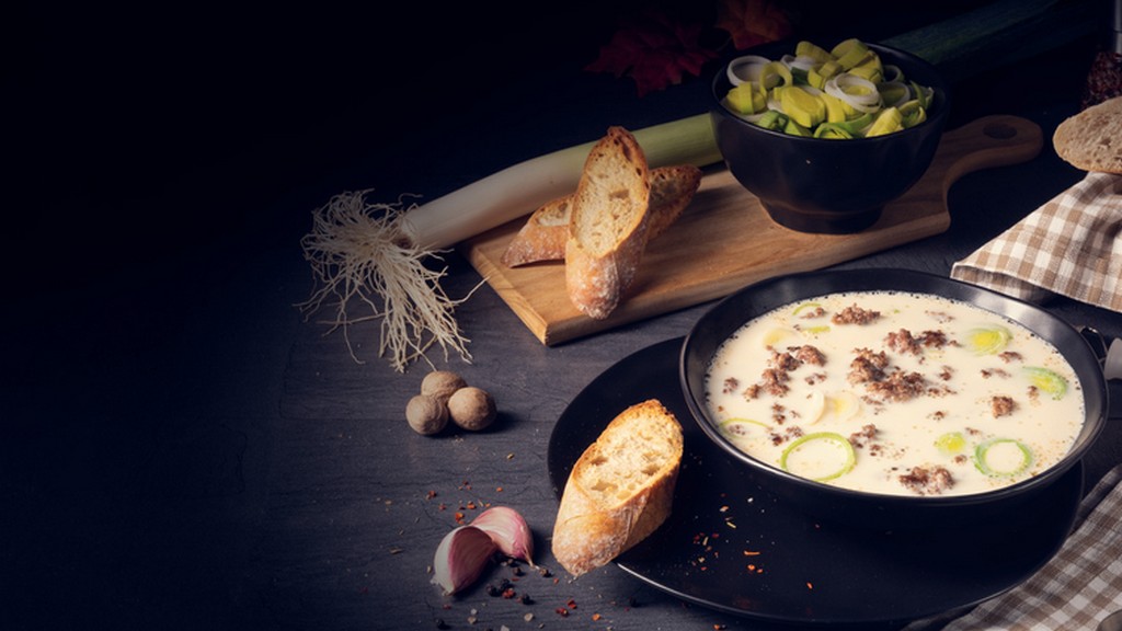 Gyors póréhagyma leves