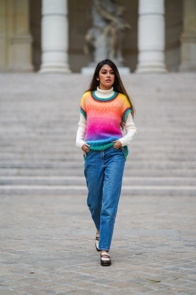 Street style: kék farmer