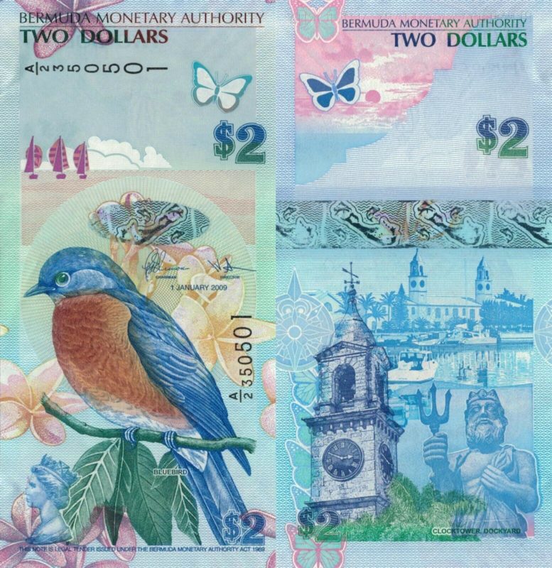 Bermuda, 2 dollár