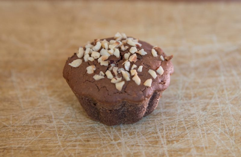 Nutellás mini brownie