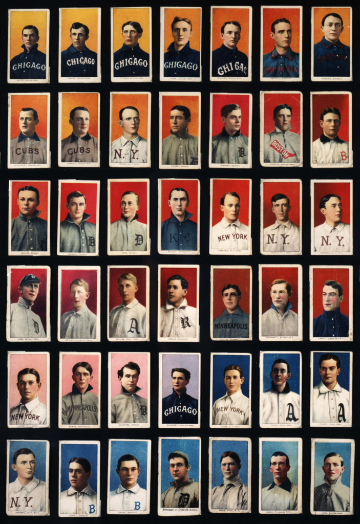 Cigaretta kártyák baseball játékosok fényképével